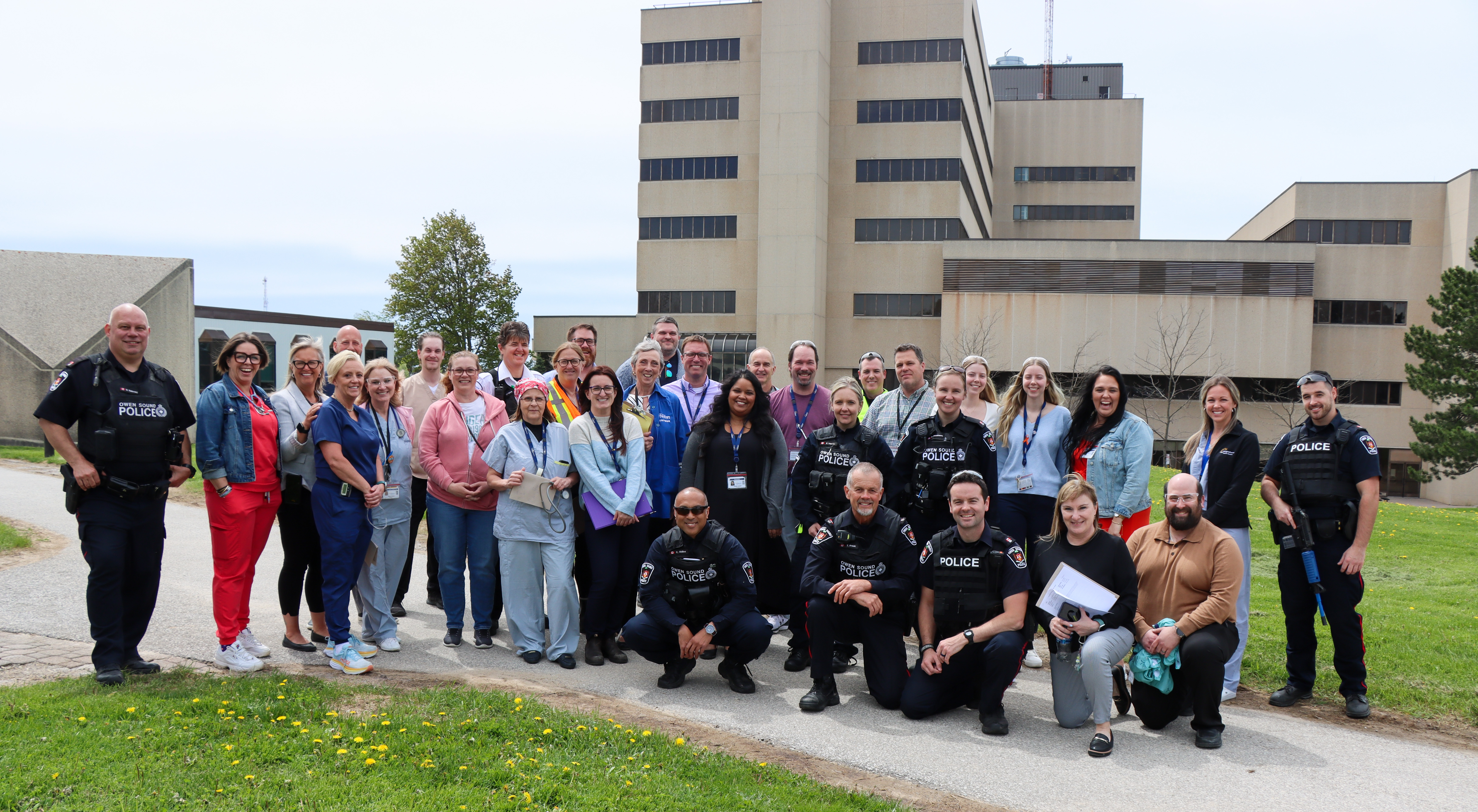 Brightshores & OSPS Staff outside the hospital